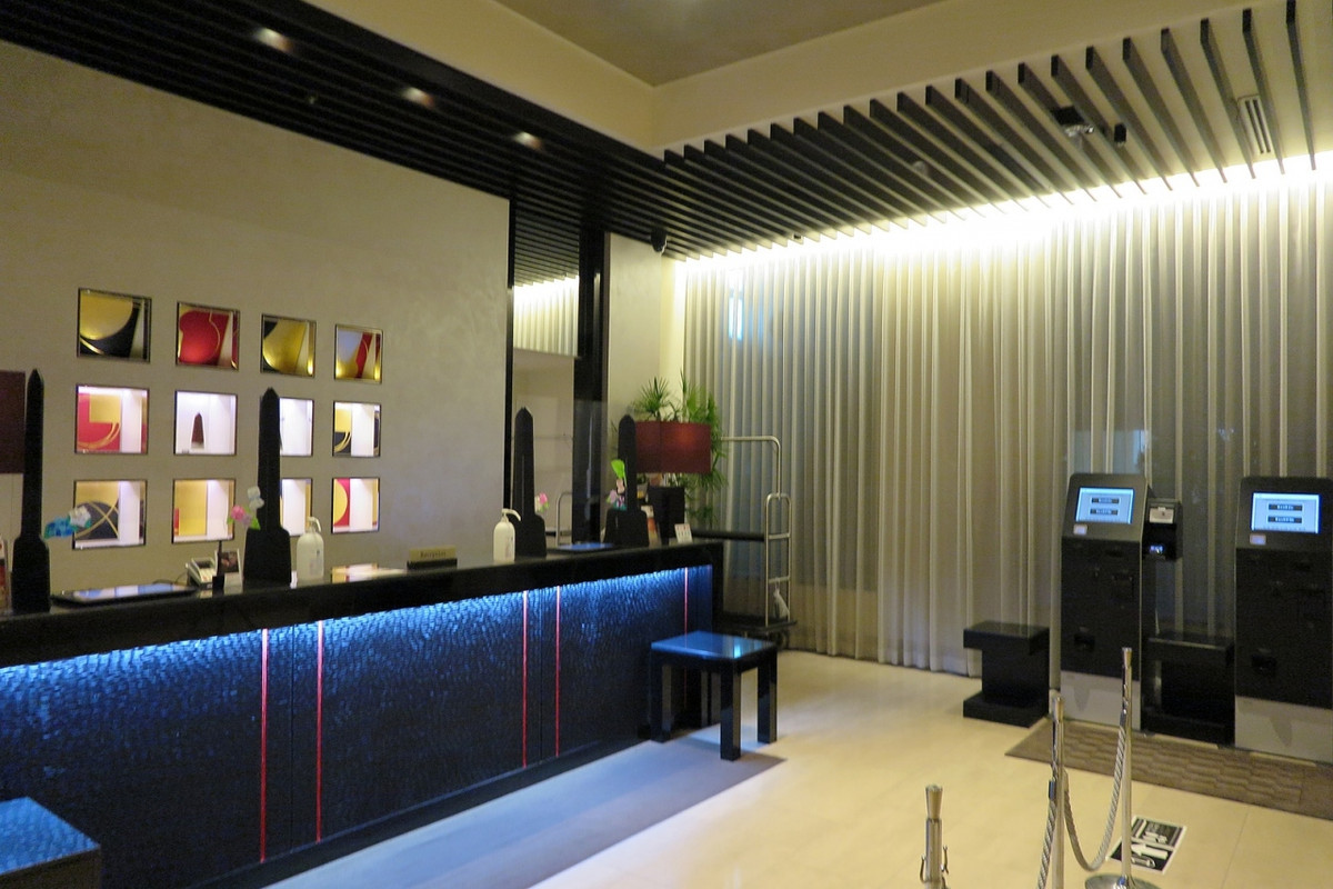 写真撮影を申し出ると、スタッフの方が脇へ移動して下さいました