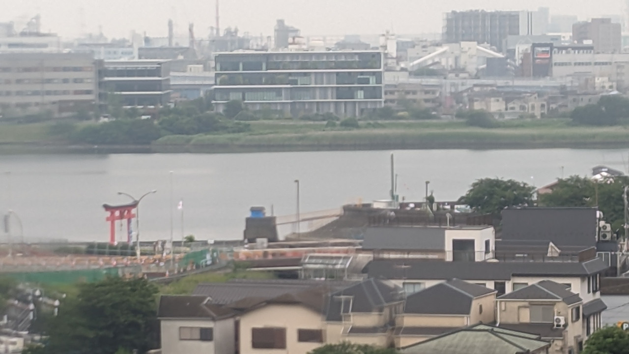 この景色を見ながら食事します