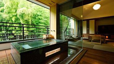 特別フロア六花 露天風呂付き竹林側和洋室 歩(2) / 9