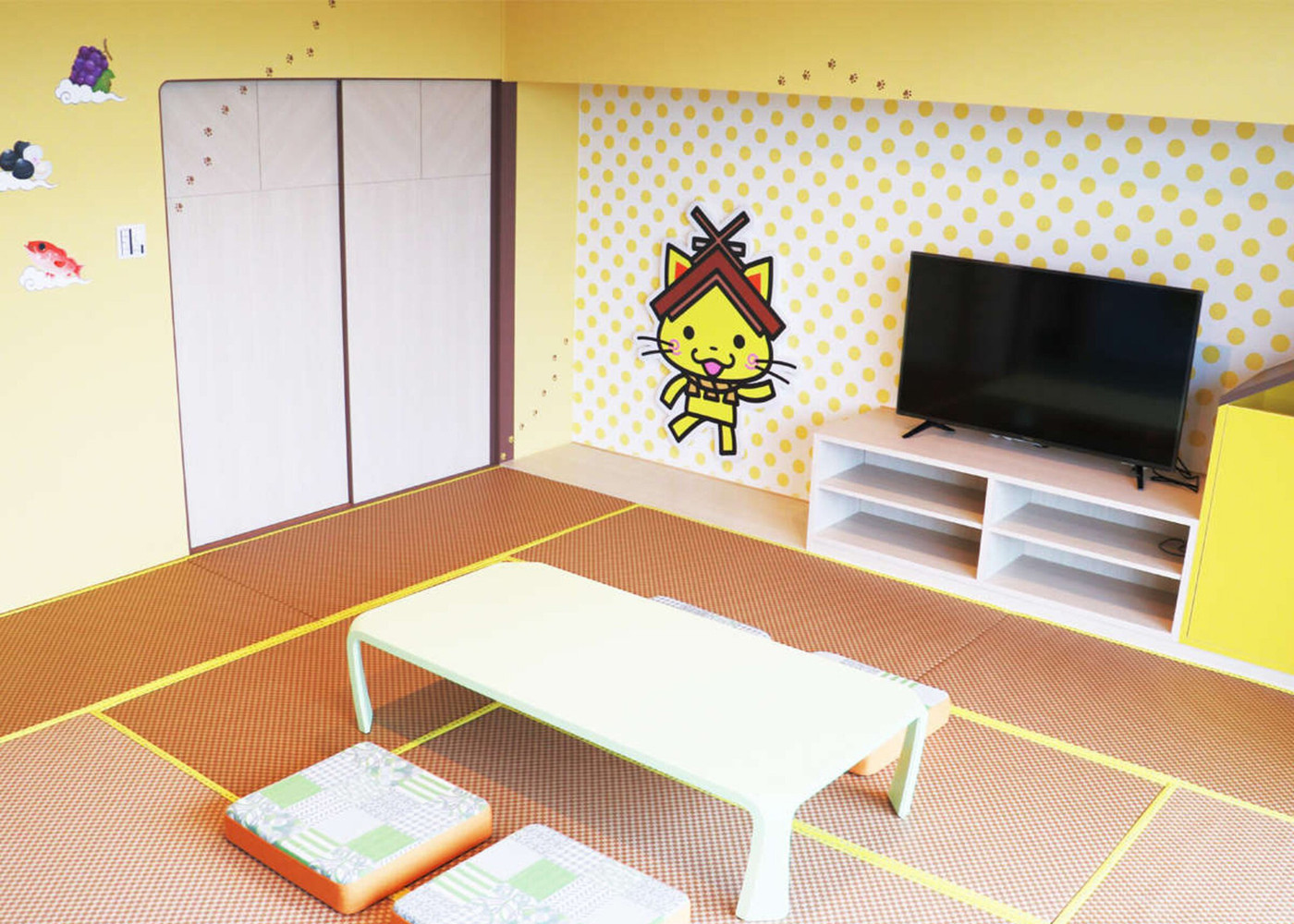 部屋⾵呂付きの「しまねっこ」のキッズルームでのんびり4258899