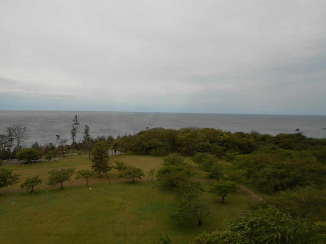 休暇村越前三国和室からの日本海