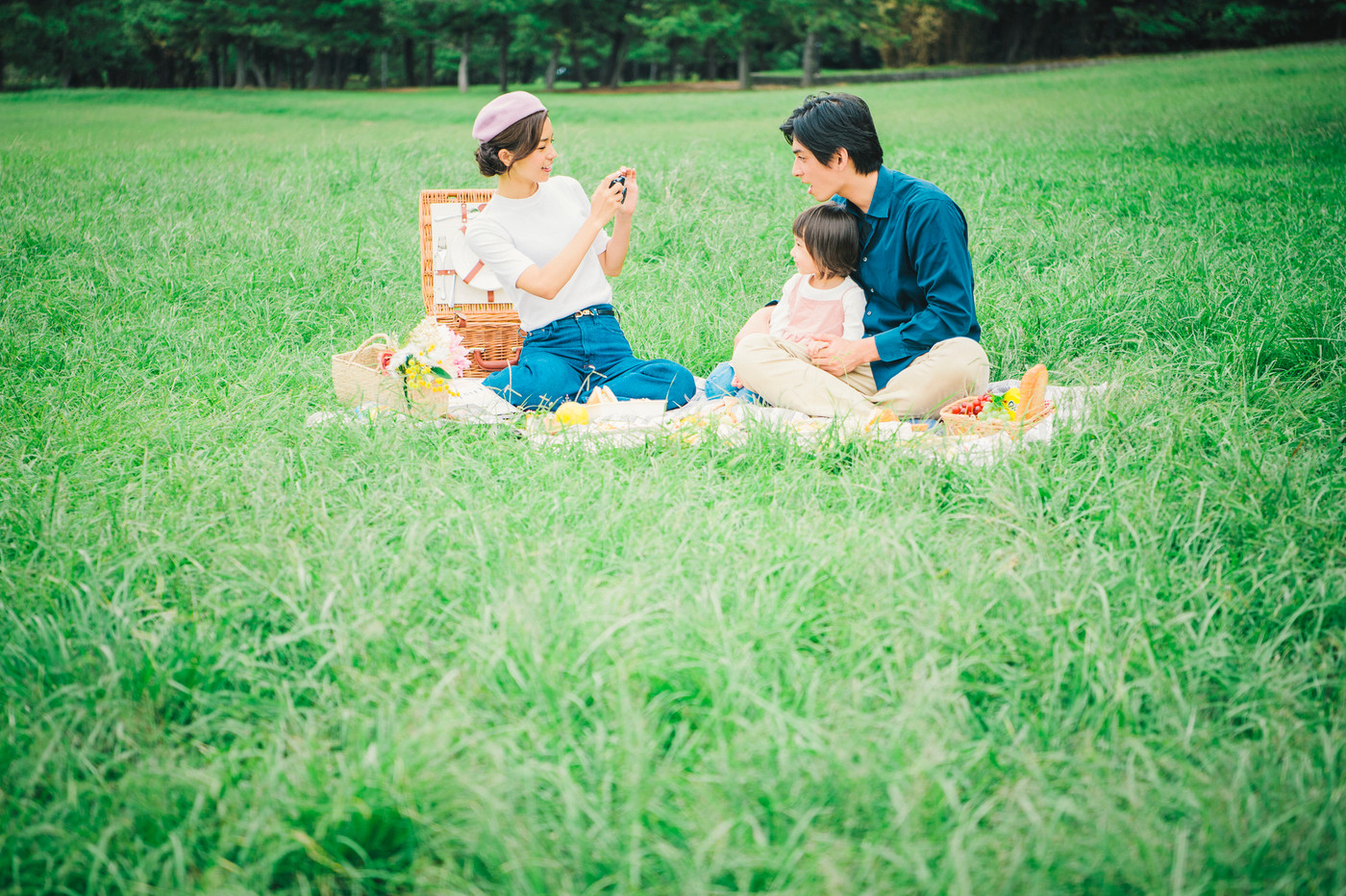 ピクニック　ファミリー