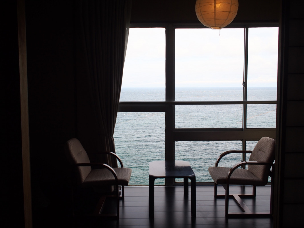 部屋からは海が一望