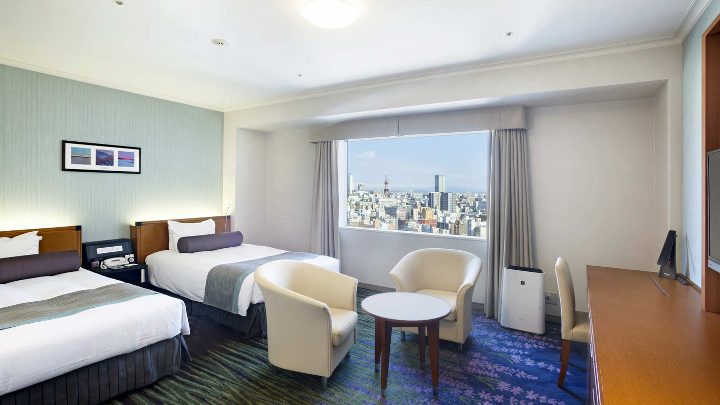 札幌の街並みを一望♪北海道の名物メニューが並ぶ朝食が魅力3463900