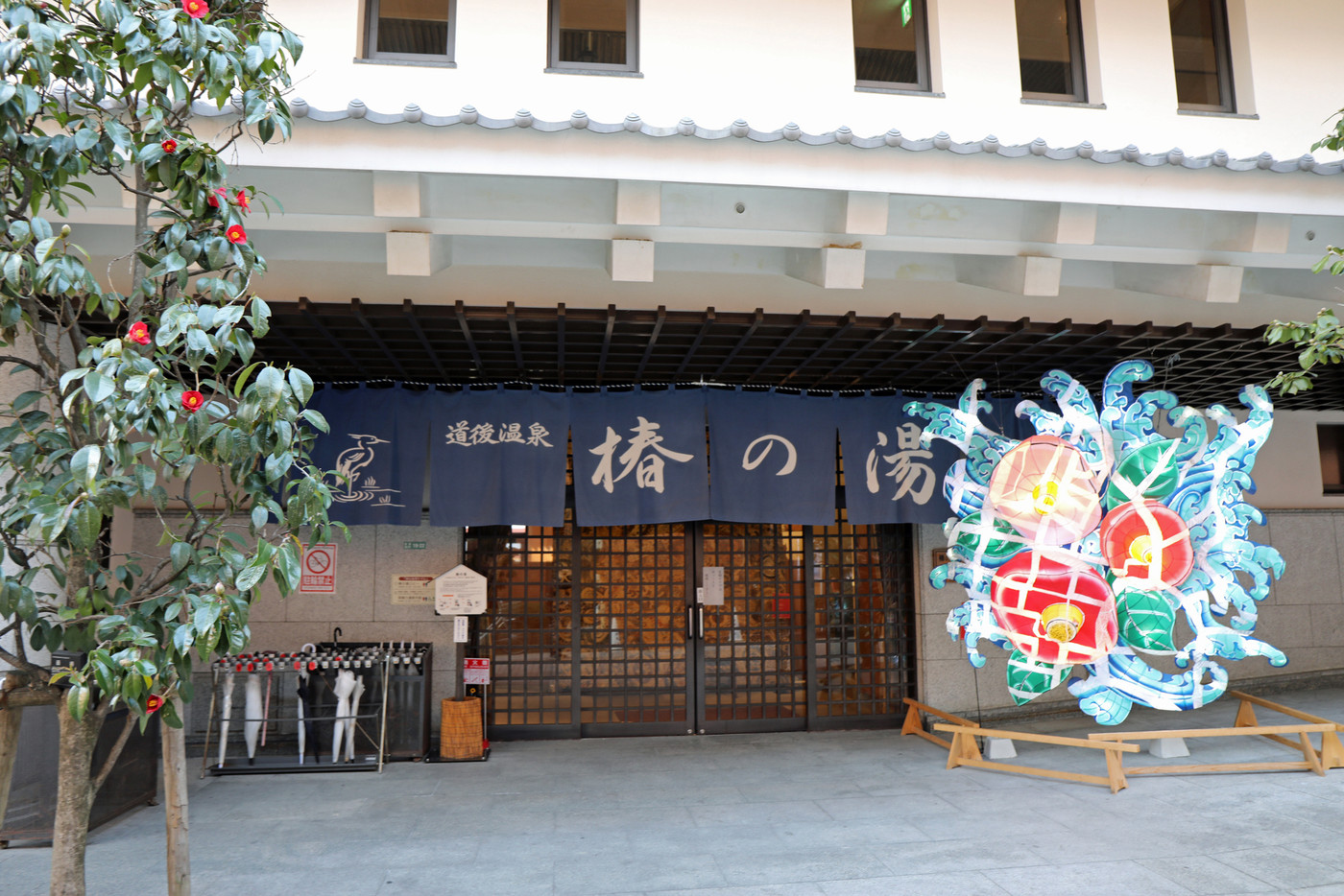 冬の椿の湯