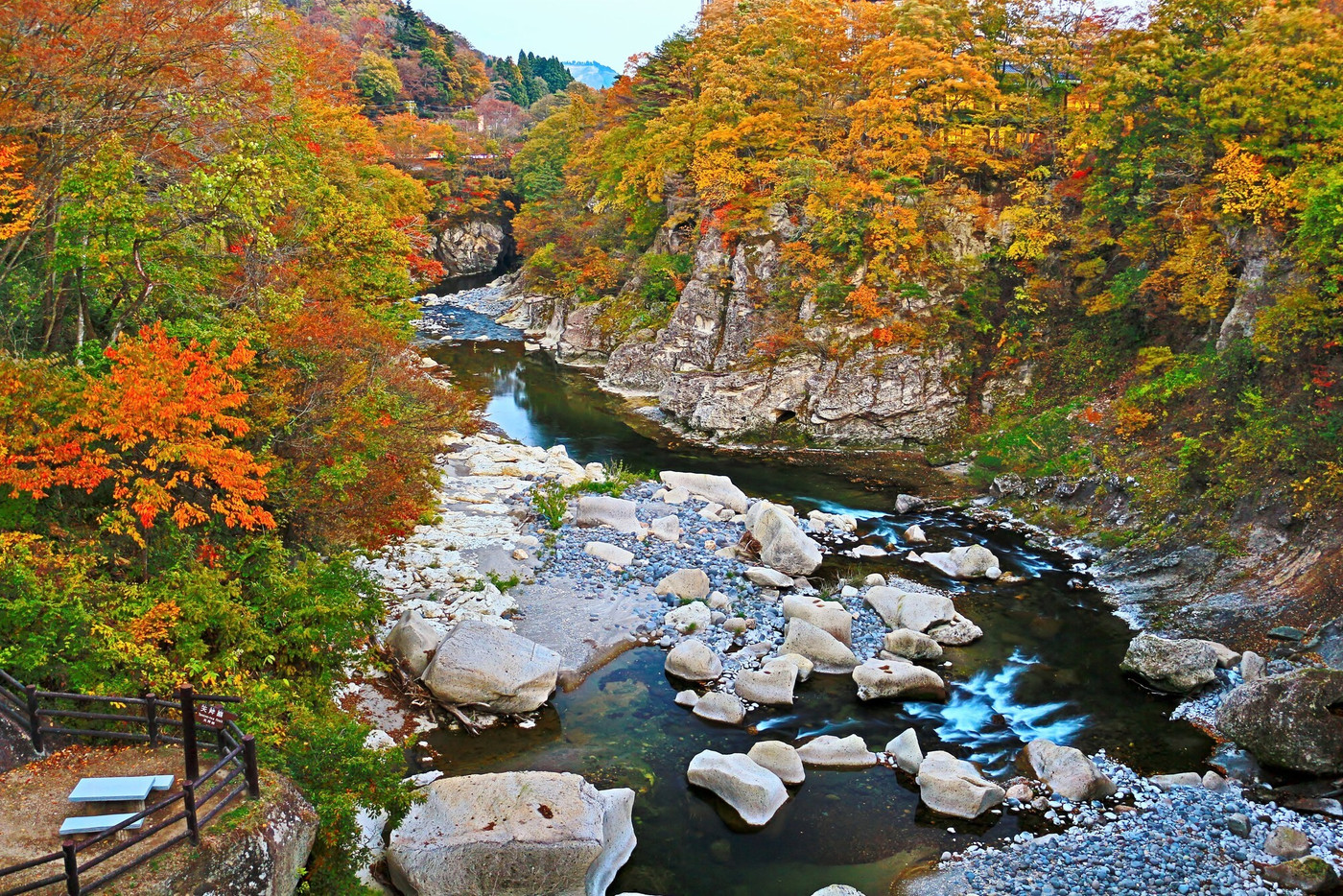 磊々峡の紅葉