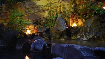 夜の露天風呂 / 4