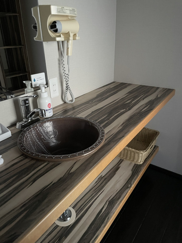 リニューアルされた洗面所