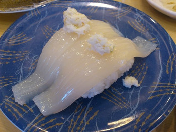 「回転寿し トリトン 札幌厚別店」料理 52434 【2012年05月】真いか山わさび＠136円。