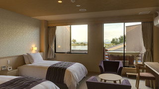 碧の章 デラックス ツインルーム(天然温泉露天風呂付き・禁煙)