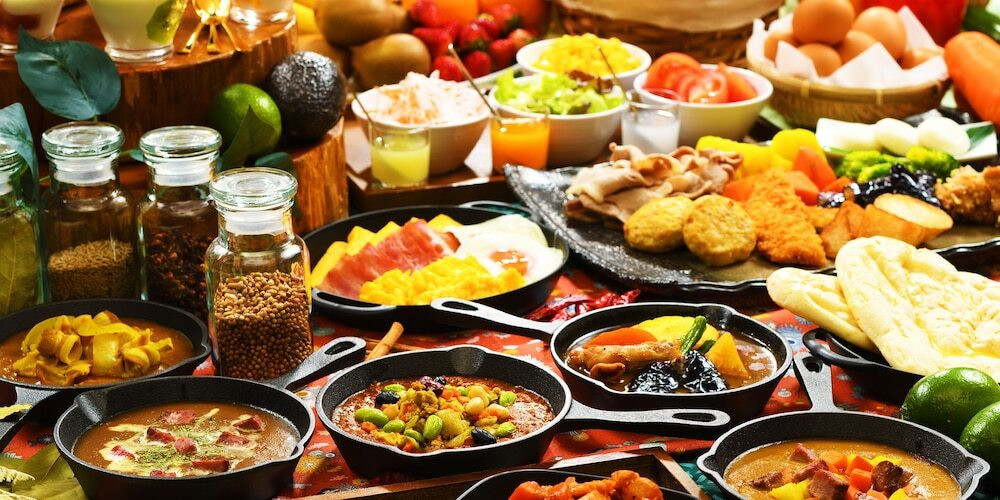 朝食ビュッフェ