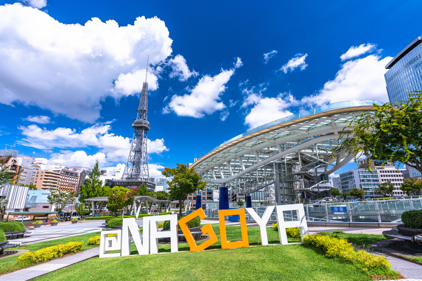 《愛知県》名古屋都市風景・栄の街並み