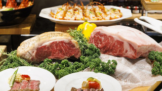 露天風呂客室 禁煙 ビュッフェディナー 19時半(3名以上利用時のみ布団を用意)