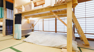 和風ロフトベッドルーム 4人部屋 禁煙 (4人向けドミトリーを4名料金で貸切利用)