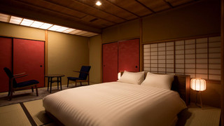 本館101:プライベートガーデン付デラックス クイーンベッド