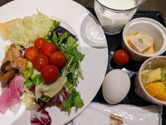 朝食のミニトマトが美味