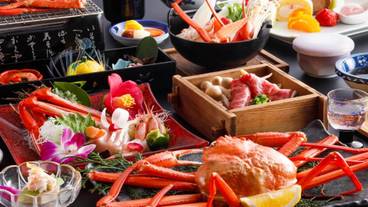 「紅蟹づくし会席」一例 / 1