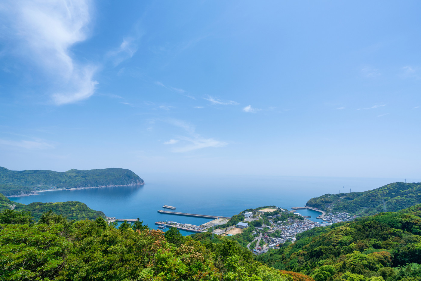 米山展望台からの風景