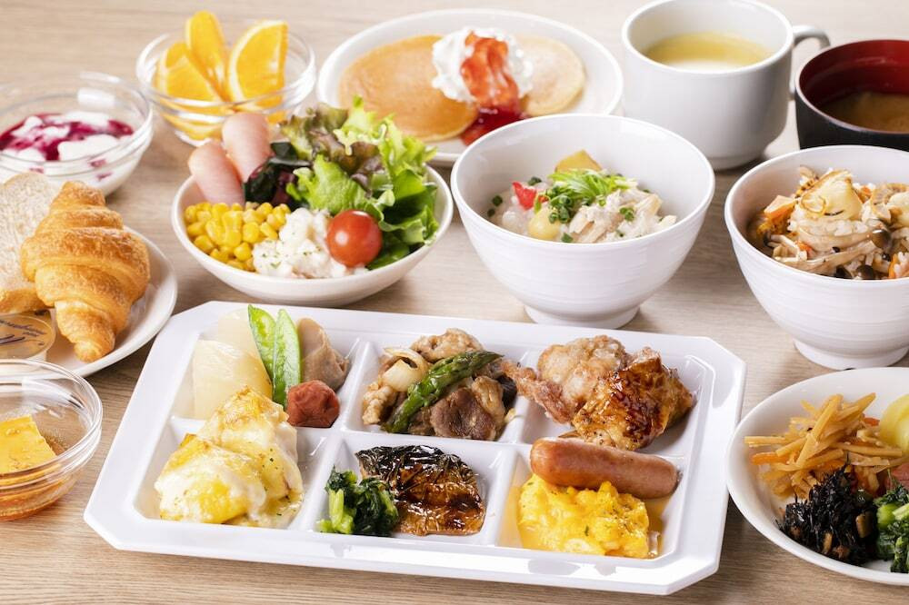 朝食ビュッフェ 盛り付け例