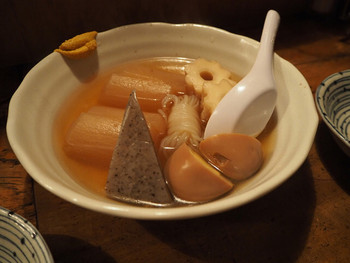 「ちょうちん」 料理 75402993 おでん(こんにゃく、たまご、しらたき、ちくわぶ、大根)