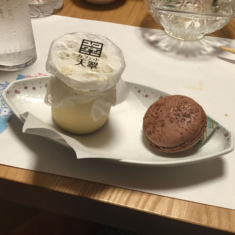 美味しいプリンとマカロン