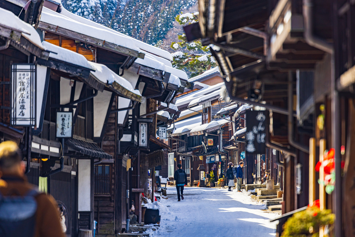 奈良井宿 雪景色