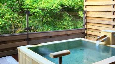 露天風呂付き客室のお風呂一例 / 4