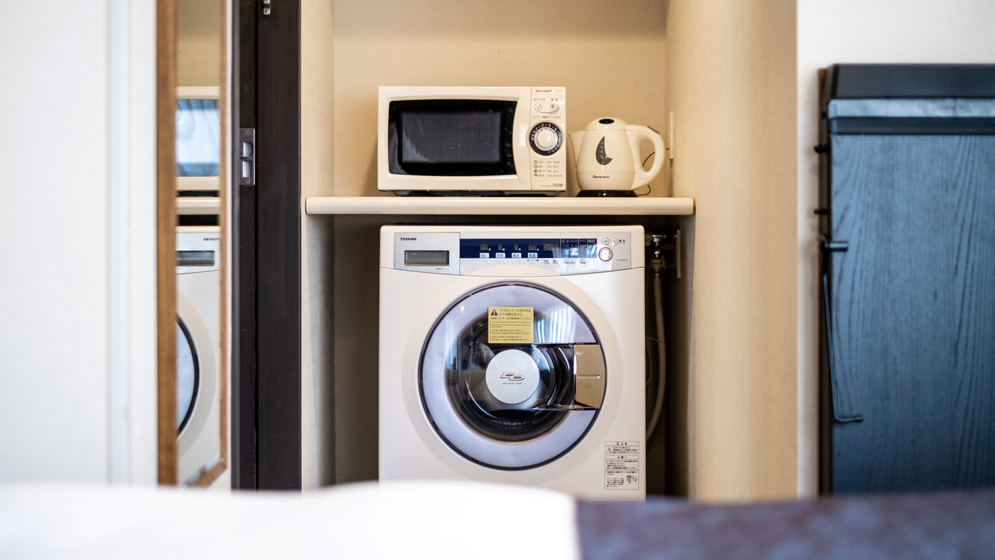 全室洗濯乾燥機付き。ふわふわの洋服で帰れる♪3996522