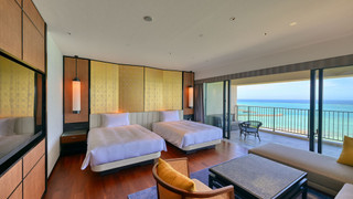 パノラマコーナースイートツイン 禁煙(VIPプールバー・クラブラウンジアクセス付)（3歳以上の添い寝追加料金現地払い）