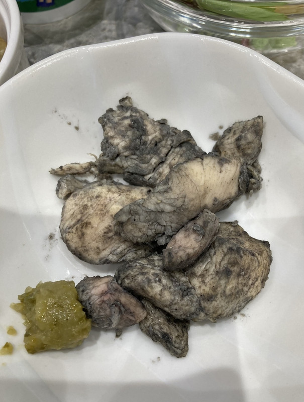 鶏の炭火焼き～パッサパサ…