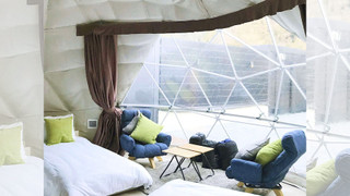 グランピング (露天風呂 & テントサウナ付き）