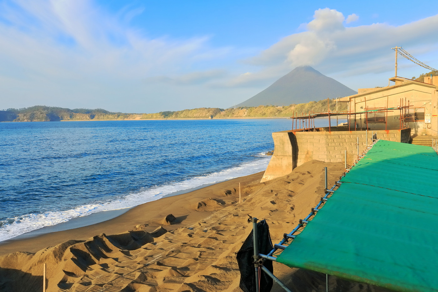 【鹿児島県】砂蒸し風呂と開聞岳