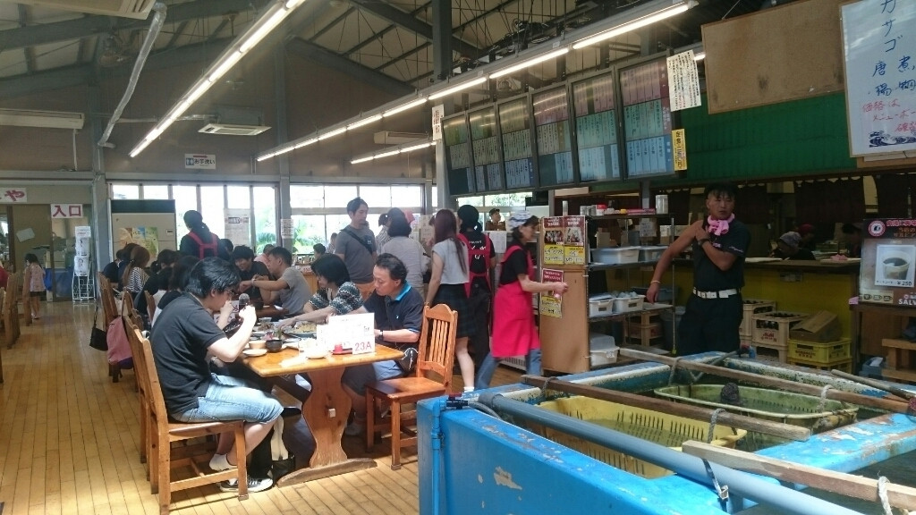 とにかく広い漁港の食堂！730363