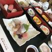 夕食　富山の白エビのお刺身も有り