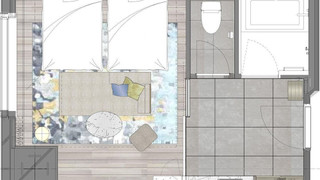 [最上階] スーペリアコーナーツイン 禁煙　ラウンジ利用付