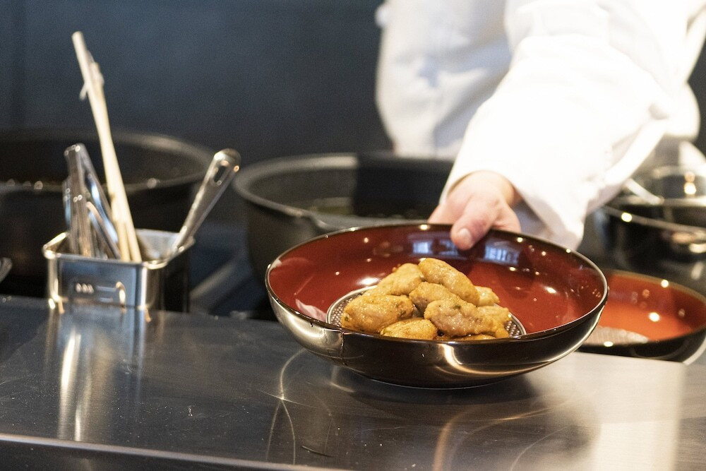 朝食 すり身揚げ