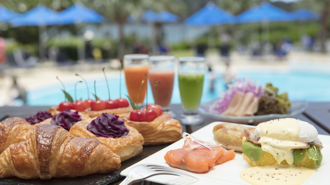 ステーキやお粥など豊富なメニューのクラブラウンジ朝食も◎4379341