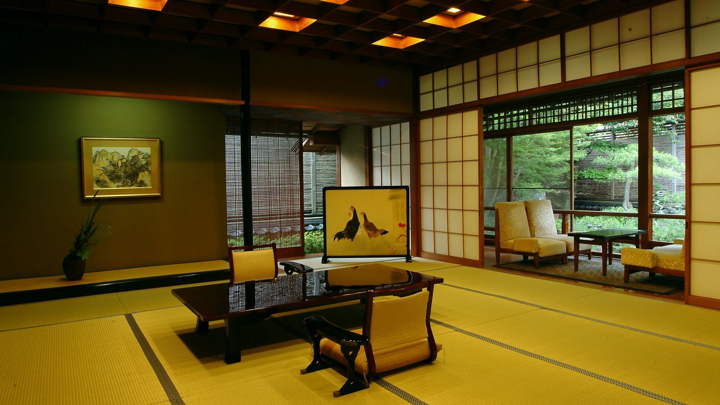 絵画のような日本庭園に包まれる高級旅館4070750