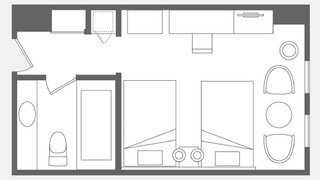 スーペリアツインルーム　キャッスルビュー