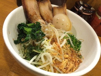 「がんま」料理 757753 2015.02 黒爆まぜそばジャンクアレンジ