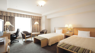 コーナーデラックスツインルーム(禁煙) (シングルサイズベッド 2台)