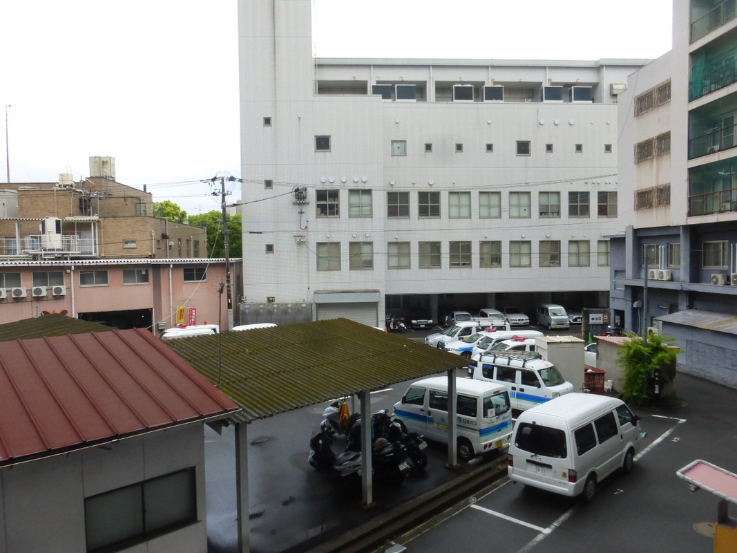 部屋の窓からの眺め。