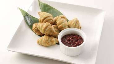 朝食　米粉入り笹団子風クロワッサン / 10