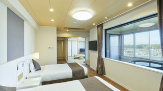 天然温泉 ビューバス付デラックス和洋室（禁煙）