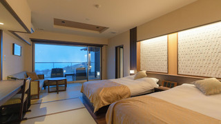 [源泉掛流し露天風呂] オーシャンビュー 1階ツイン