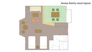 別館ファミリールーム【和洋室/54平米/ベッド幅120㎝】 [スタンダード] [和洋室] [禁煙] [ガーデンビュー]