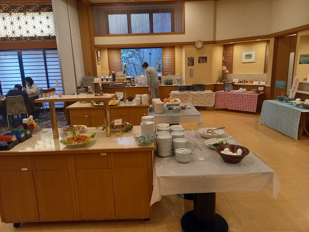 朝食会場の様子です