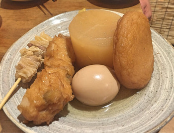 「たこ焼きバー福居家」料理 1016624 大根・さつま揚げ・牛すじ・玉子
