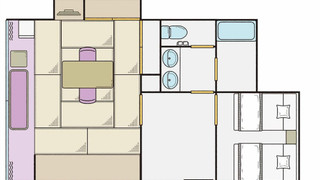 和洋室 (10畳＋ツイン) (禁煙)