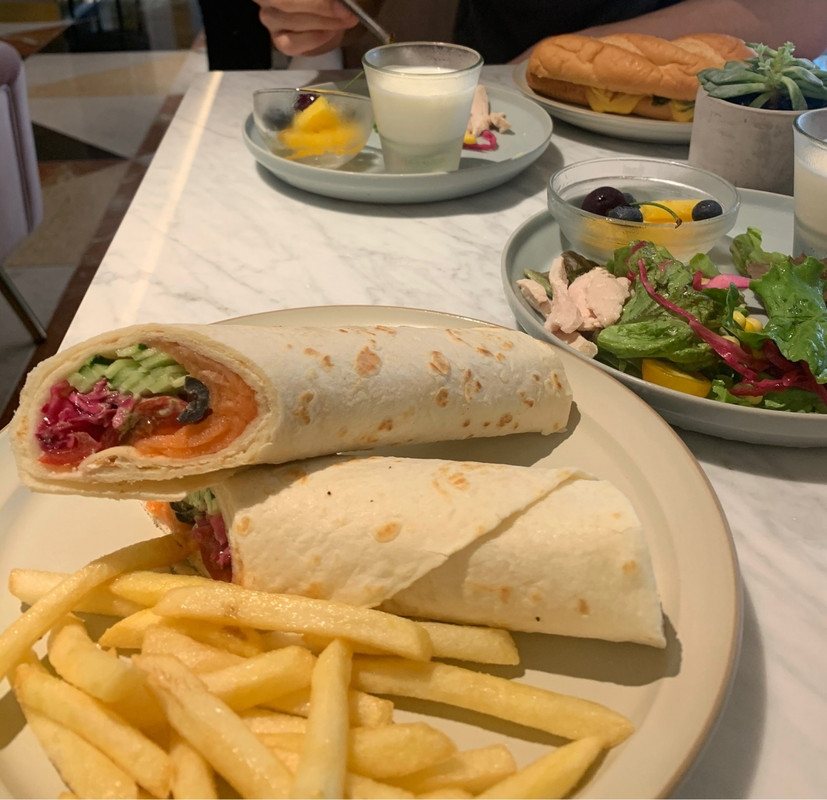 洋風の朝食。おいしかったです。